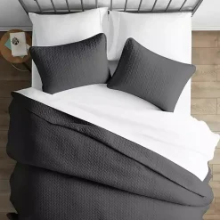 Kirklands Home Herring 3-pc. Queen Quilted Coverlet Set Gray Discount