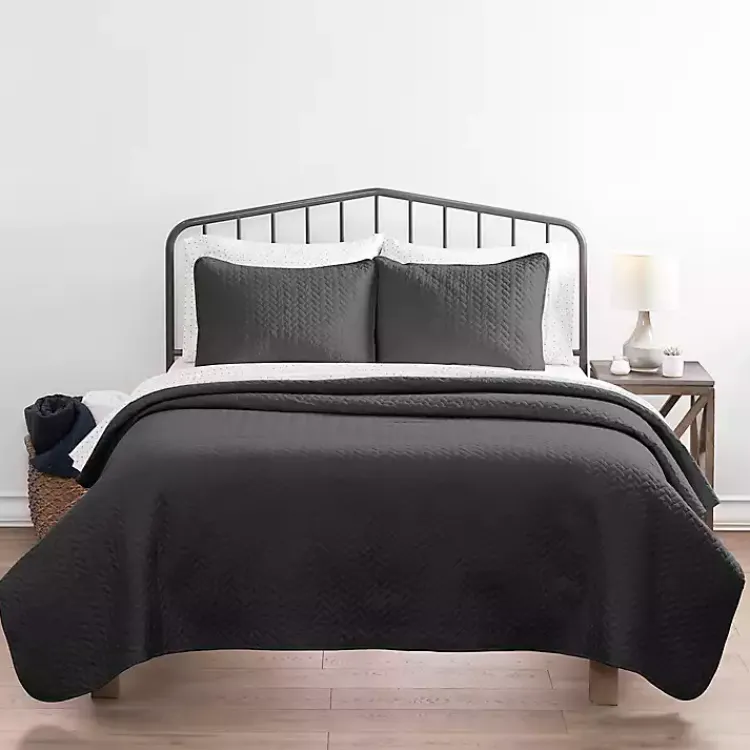 Kirklands Home Herring Quilted 3-pc. Twin Coverlet Set Gray Online