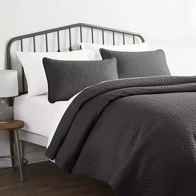 Kirklands Home Herring Quilted 3-pc. Twin Coverlet Set Gray Online