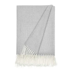 Blankets & Throws>Kirklands Home Herringbone Throw with Fringe Gray