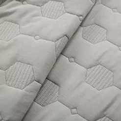 Kirklands Home Hexagon Honeycomb 3-pc. Cali King Quilt Set Gray Hot