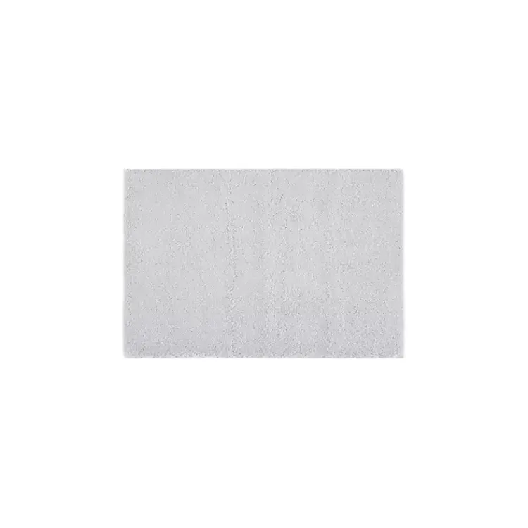 Kirklands Home High Pile Marshmallow Bath Mat, 30 in. Gray New
