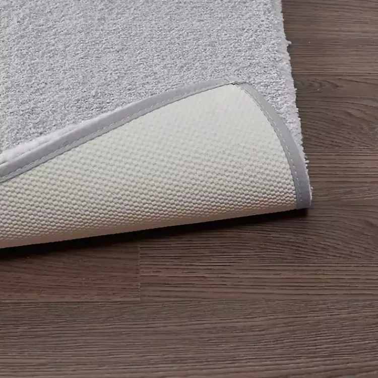 Kirklands Home High Pile Marshmallow Bath Mat, 70 in. Gray Best