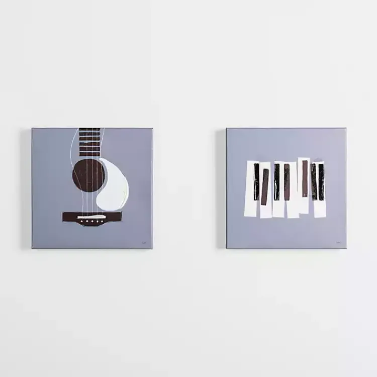 Kirklands Home Instruments I Canvas Art Prints, Set of 2 Gray Hot