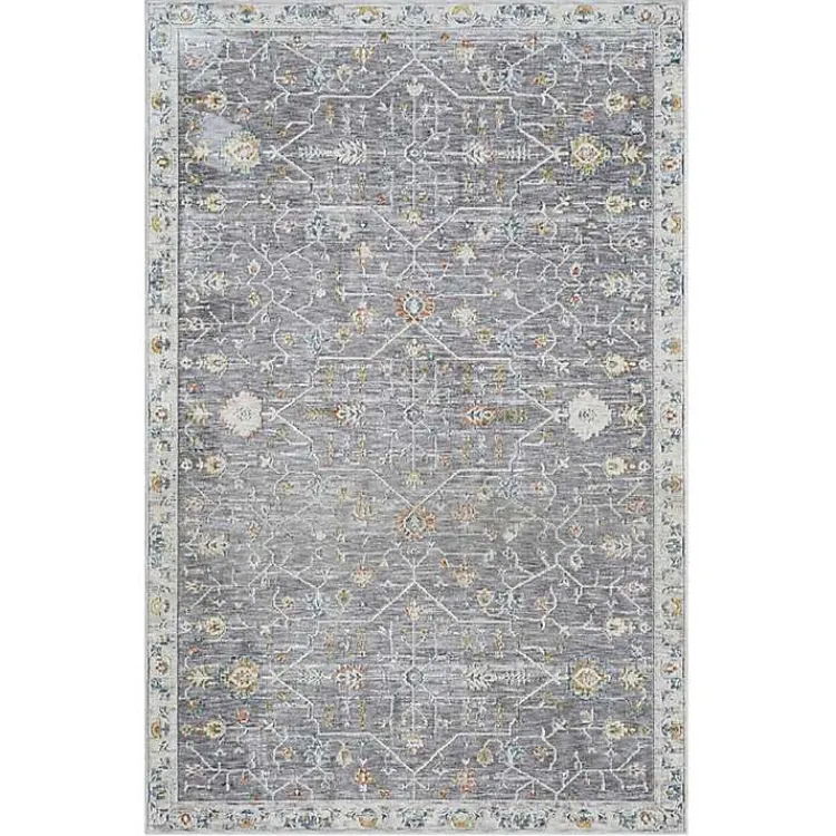 Kirklands Home Gray Ivory Accent Rug, 2x3 Outlet