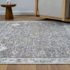 Kirklands Home Gray Ivory Accent Rug, 2x3 Outlet