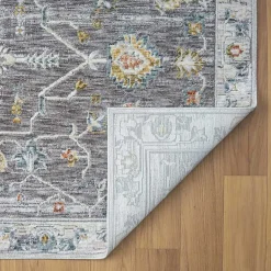 Kirklands Home Gray Ivory Area Rug, 5x8 Sale