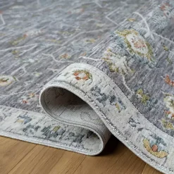 Kirklands Home Gray Ivory Area Rug, 7x9 Hot