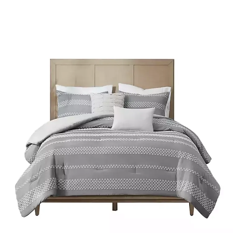 Kirklands Home Jacquard 5-pc. California King Comforter Set Gray Online
