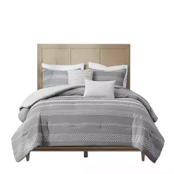 Kirklands Home Jacquard 5-pc. Full/Queen Comforter Set Gray Clearance