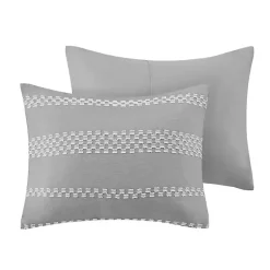 Kirklands Home Jacquard 5-pc. Full/Queen Comforter Set Gray Clearance