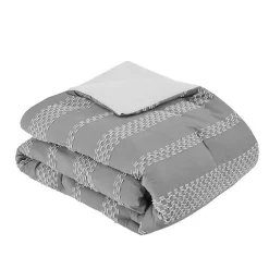Kirklands Home Jacquard 5-pc. Full/Queen Comforter Set Gray Clearance