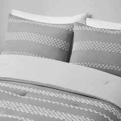 Kirklands Home Jacquard 5-pc. Full/Queen Comforter Set Gray Clearance