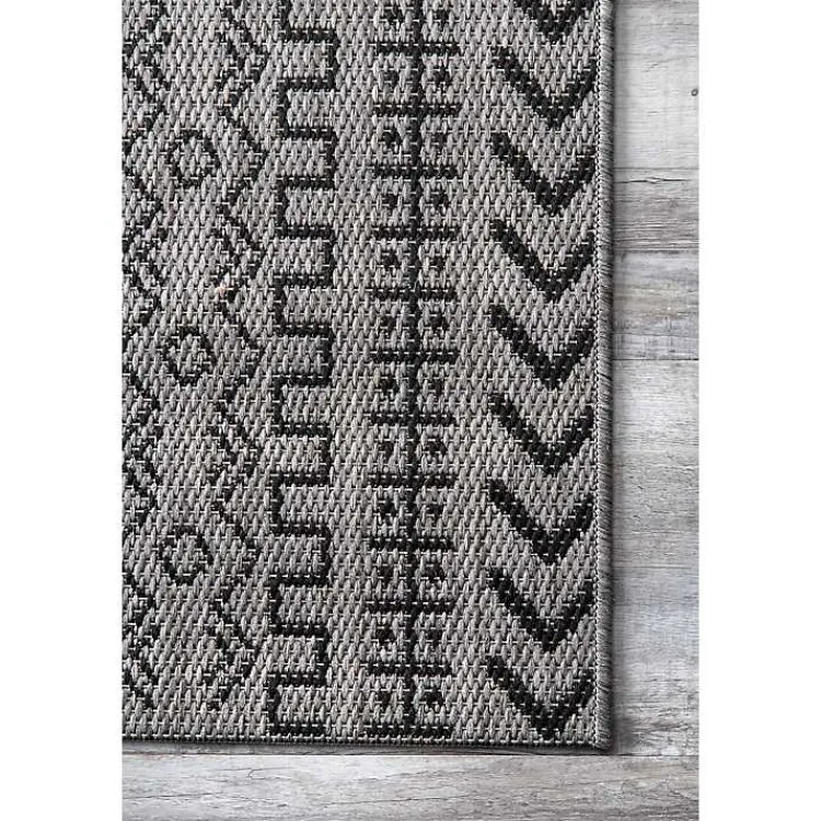 Kirklands Home Jamie Outdoor Area Rug, 6x9 Gray Outlet