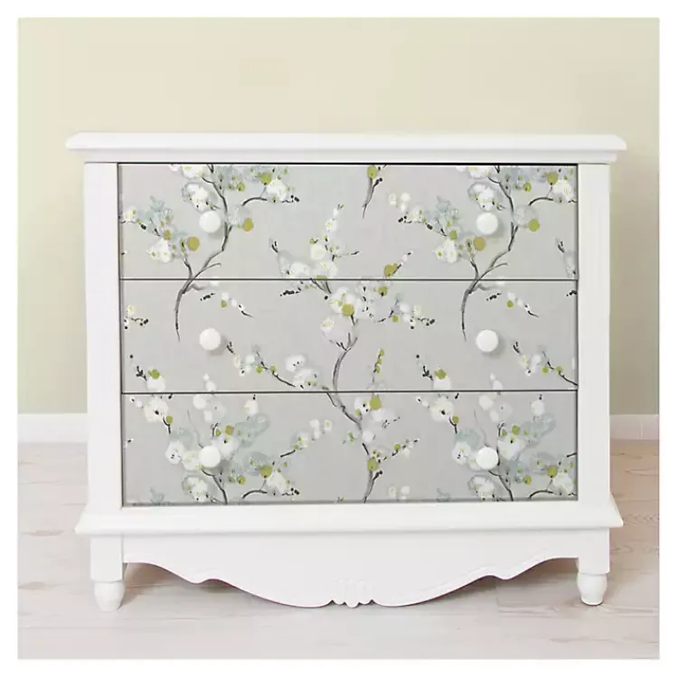 Kirklands Home Gray Japanese Blossom Peel & Stick Wallpaper Clearance