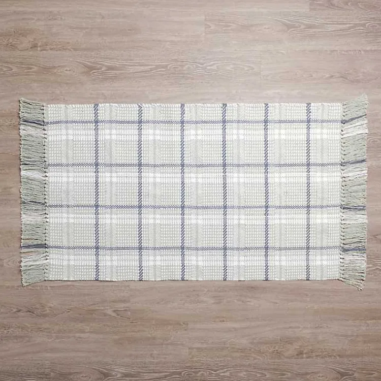 Kirklands Home Jesse Plaid Scatter Rug Gray Online