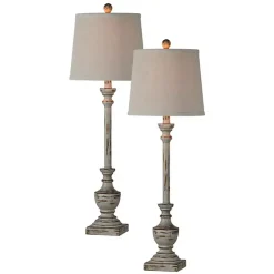 Kirklands Home Joelle Buffet Lamps, Set of 2 Gray Hot