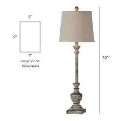 Kirklands Home Joelle Buffet Lamps, Set of 2 Gray Hot