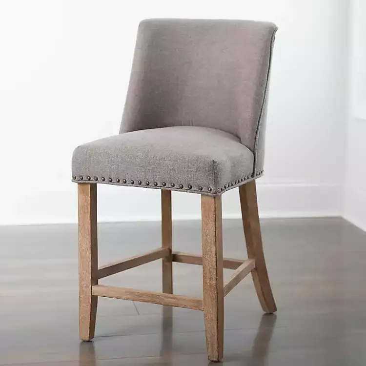 Kirklands Home Julia Counter Stool Gray Clearance
