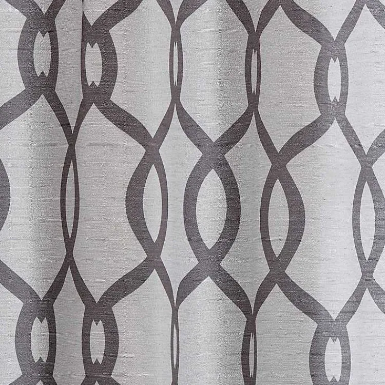 Kirklands Home Gray Kenzie Curtain Panel Set, 96 in Outlet