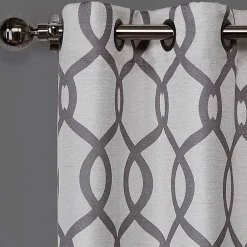 Kirklands Home Kenzie Curtain Panel Set, 108 in. Gray Discount