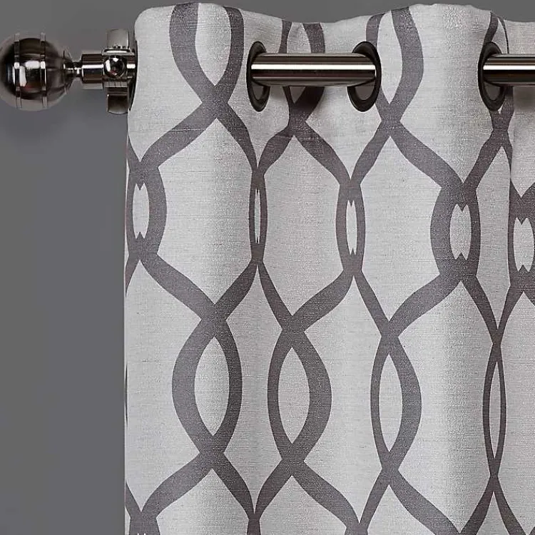 Kirklands Home Kenzie Curtain Panel Set, 108 in. Gray Discount