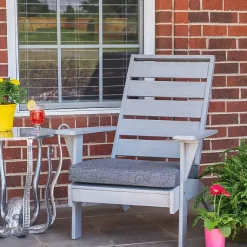 Kirklands Home Lanier Chair with Cushion Gray Sale