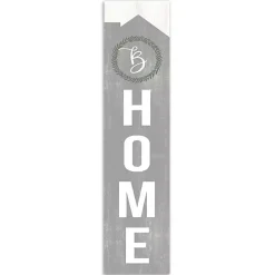 Kirklands Home Laurel Wreath Home Personalized Porch Board Gray Best