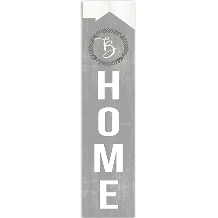 Kirklands Home Laurel Wreath Home Personalized Porch Board Gray Best