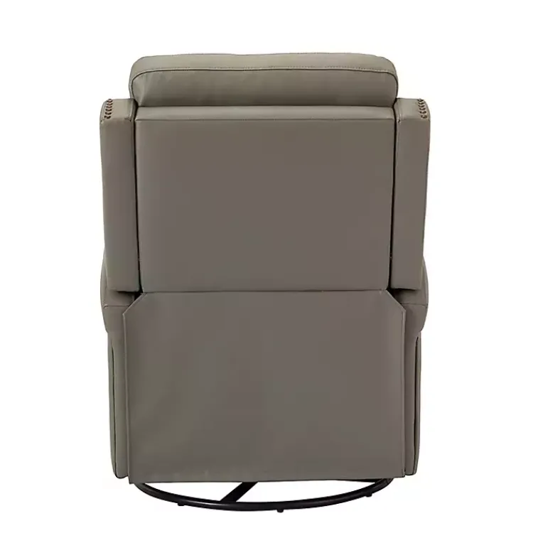 Kirklands Home Leather Swivel Rocker Recliner Gray Sale