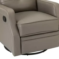 Kirklands Home Leather Swivel Rocker Recliner Gray Sale
