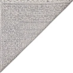 Kirklands Home Leopard Border Outdoor Area Rug, 5x7 Gray Clearance
