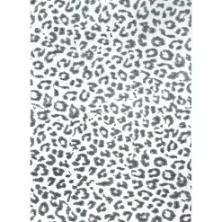 Kirklands Home Leopard Print Area Rug, 5x7 Gray Clearance