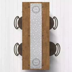 Christmas Dining & Entertaining>Kirklands Home Let It Snow Table Runner, 90 in. Gray
