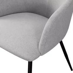 Kirklands Home Lily Upholstered Dining Chairs, Set of 2 Gray Hot