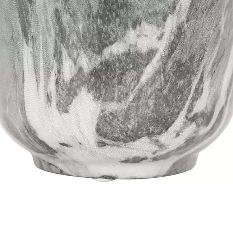 Vases>Kirklands Home Marble Finish Ceramic Vases, Set of 3 Gray