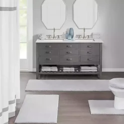 Kirklands Home Marshmallow Contour Bath Mat, 24 in. Gray Discount