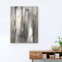 Kirklands Home Gray Matter Abstract Canvas Art Print Discount