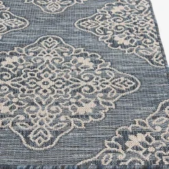 Kirklands Home Medallion Devora Indoor/Outdoor Area Rug, 7x9 Gray