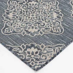Kirklands Home Medallion Devora Indoor/Outdoor Area Rug, 7x9 Gray