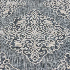 Kirklands Home Medallion Devora Indoor/Outdoor Area Rug, 7x9 Gray
