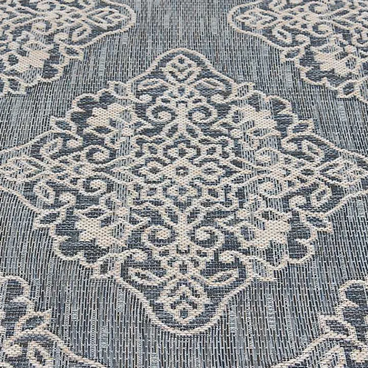 Kirklands Home Medallion Devora Indoor/Outdoor Area Rug, 7x9 Gray