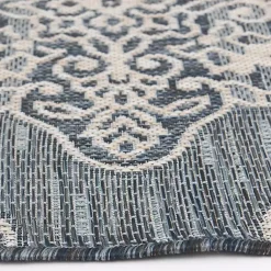 Kirklands Home Medallion Devora Indoor/Outdoor Area Rug, 7x9 Gray