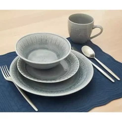 Kirklands Home Medallion 16-pc. Ceramic Dinnerware Set Gray Best