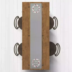 Christmas Dining & Entertaining>Kirklands Home Gray Merry Christmas Wreath Table Runner