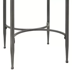 Kirklands Home Metal & Wood Round Accent Table Gray Clearance