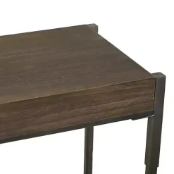Kirklands Home Gray Metal and Wood Console Table Best