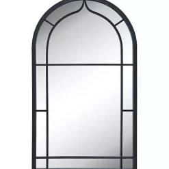 Kirklands Home Gray Metal Arched Mirror Sale