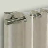 Kirklands Home Gray Metal Blackout Finial Curtain Rod, 36 in.