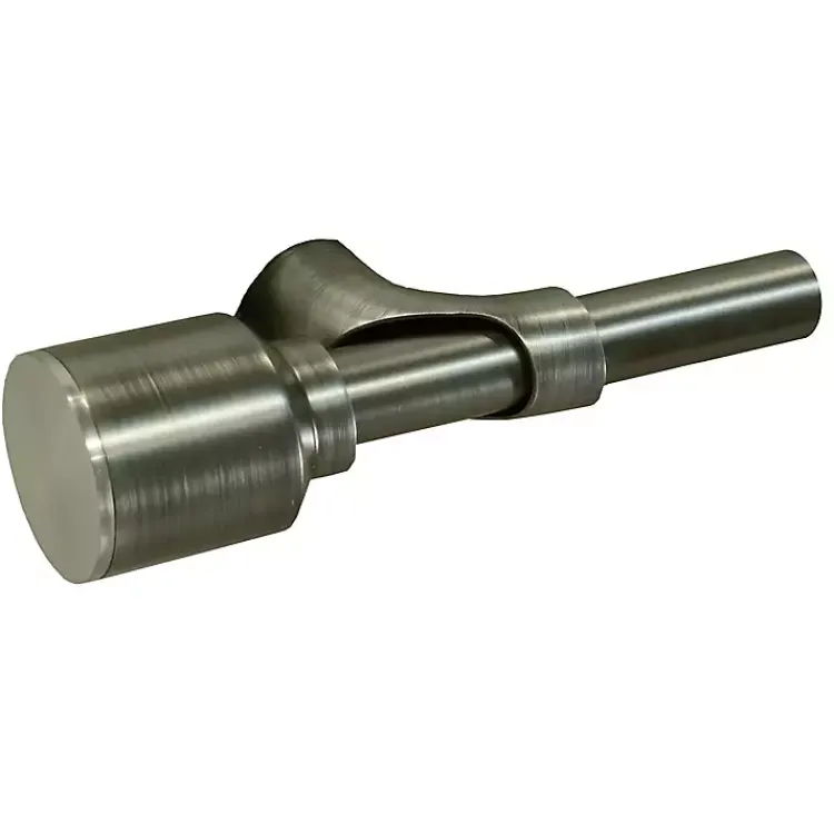 Kirklands Home Gray Metal Blackout Finial Curtain Rod, 36 in.